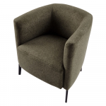 Design fotel, zöld/fekete, KAPY