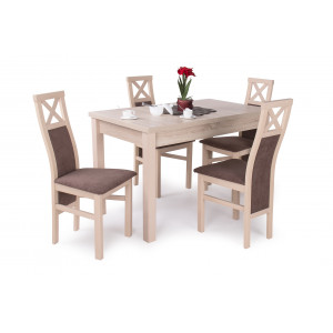 Sonoma tölgy asztal + sonoma tölgy székek