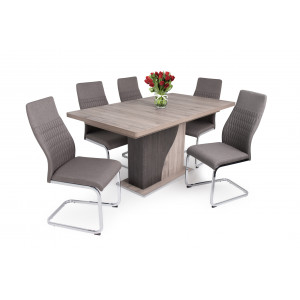 San remo - canterbury asztal + barna szék
